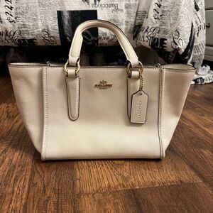 Coach Ivory Leather Satchel